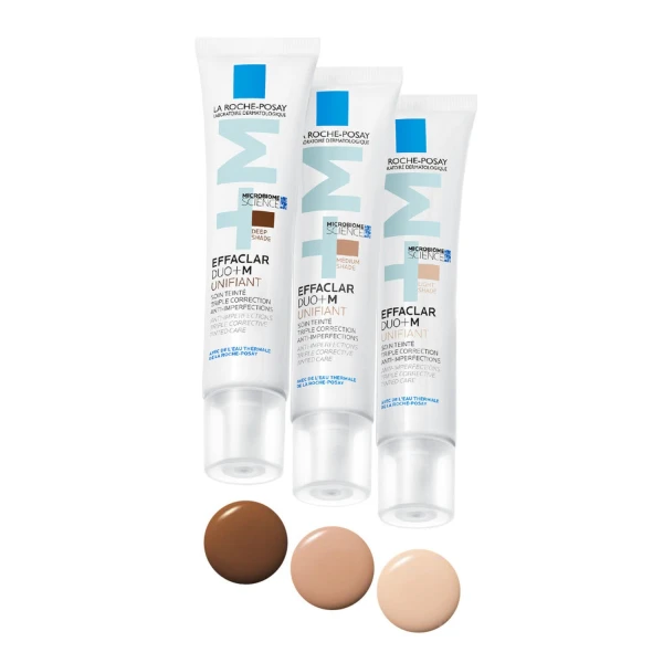 La Roche-Posay Effaclar Duo+M Unifiant, tonujący krem zwalczający niedoskonałości, odcień jasny, 40 ml