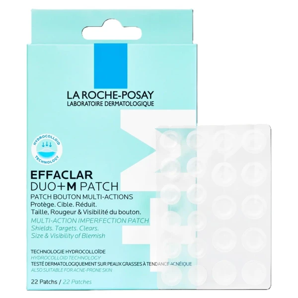 La Roche-Posay Effaclar Duo+M, wielofunkcyjne plasterki na pryszcze, 22 sztuki