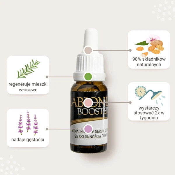 Kerabione Booster Oils, wzmacniające serum do włosów ze skłonnością do wypadania, 2 x 20 ml