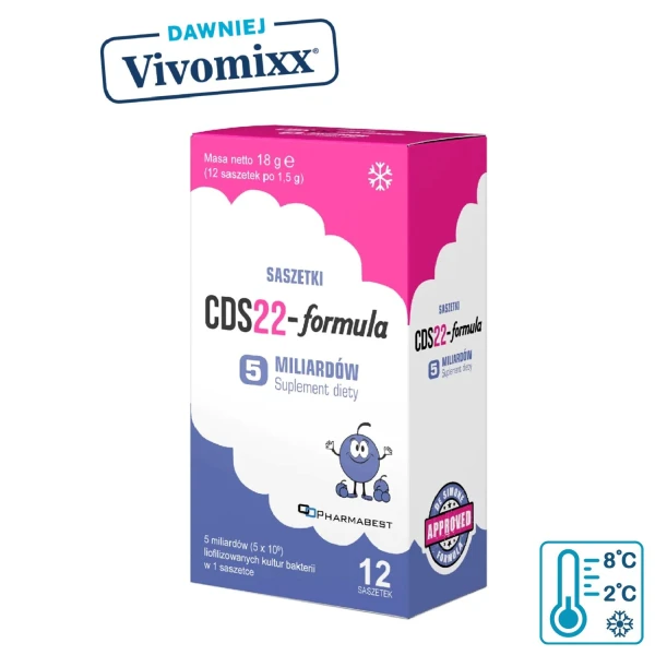 CDS22-Formula 5 miliardów (dawniej Vivomixx), proszek do sporządzania zawiesiny doustnej, smak borówkowy, 10 saszetek