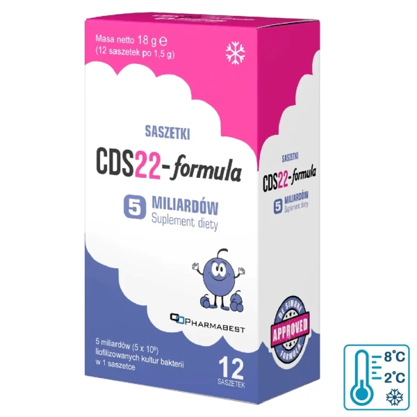 CDS22-Formula 5 miliardów (dawniej Vivomixx), proszek do sporządzania zawiesiny doustnej, smak borówkowy, 10 saszetek