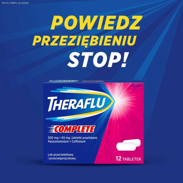 Theraflu Complete 500 mg + 65 mg, 12 tabletek powlekanych
