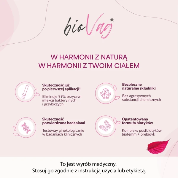bioVag Intima Gel, kremo-żel z aplikatorem, 5 ml
