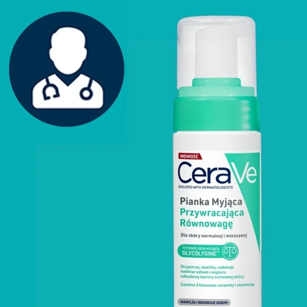 CeraVe, pianka myjąca przywracająca równowagę, 150 ml