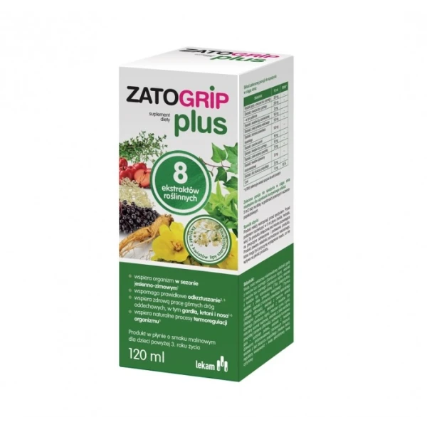 Zatogrip Plus syrop 120 ml