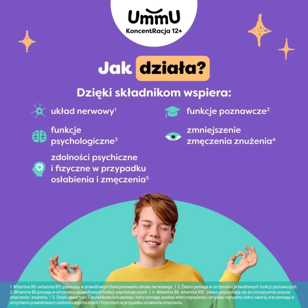 UmmU KoncentRacja, dla dzieci od 12 lat, 40 tabletek