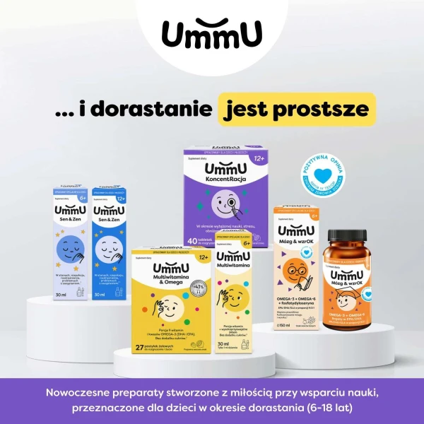 UmmU KoncentRacja, dla dzieci od 12 lat, 40 tabletek
