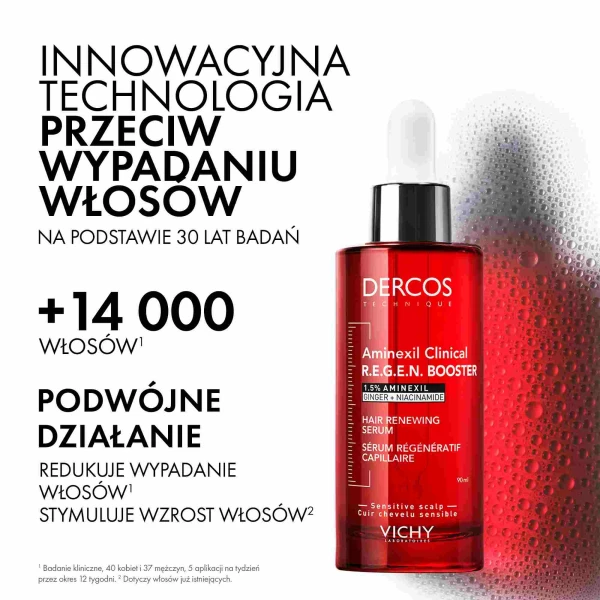 Vichy Dercos Aminexil Clinical R.E.G.E.N. Booster, serum do włosów, 90 ml
