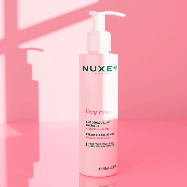 Nuxe Very Rose, kremowe mleczko do demakijażu, 200 ml