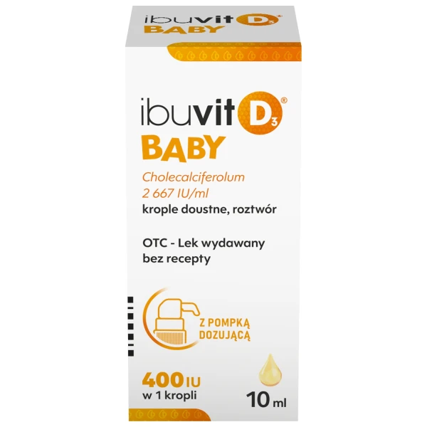 Ibuvit D3 Baby, krople doustne, roztwór, 10 ml