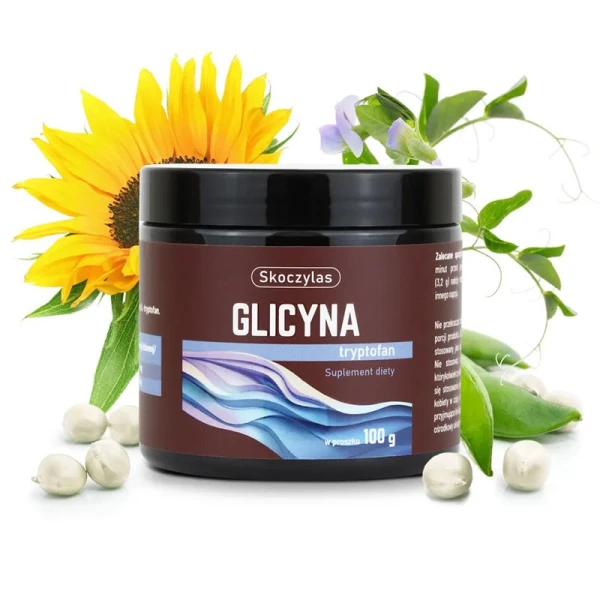 Skoczylas Glicyna tryptofan, proszek, 100 g