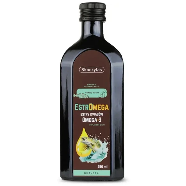 Skoczylas Estromega, rybie kwasy Omega 3 DHA+EPA, 250 ml