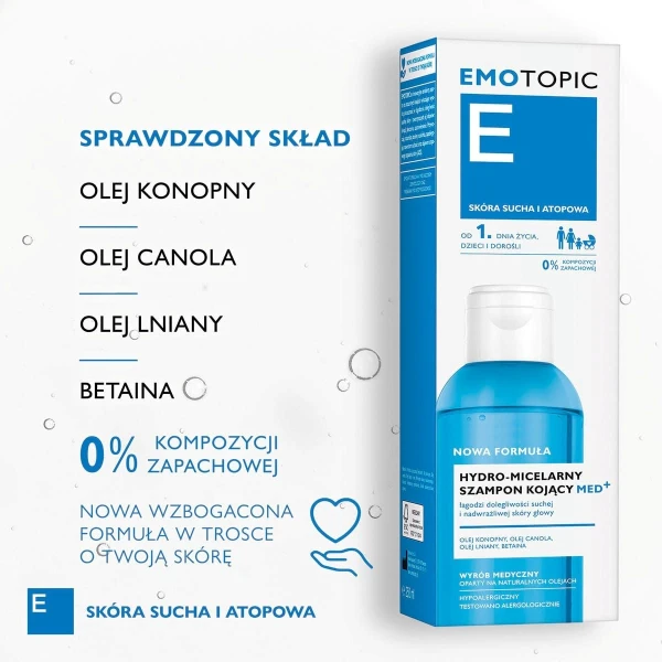 ERIS EMOTOPIC MED+ Szamp.micel. 250 ml