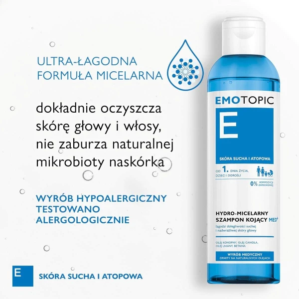 ERIS EMOTOPIC MED+ Szamp.micel. 250 ml