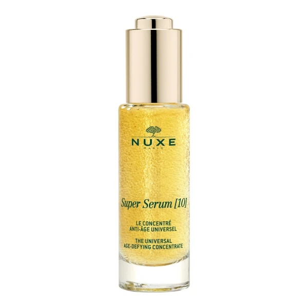Nuxe Zestaw Super Serum [10], serum, 30 ml + serum pod oczy, 15 ml + masażer do twarzy