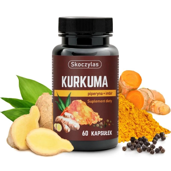 Skoczylas Kurkuma Piperyna Imbir, 60 kapsułek