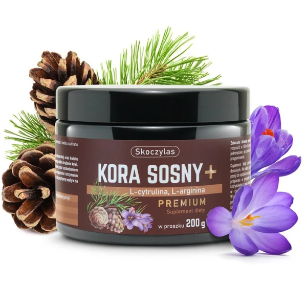 Skoczylas Kora Sosny Premium, L-cytrulina, L-arginina, proszek, 200 g