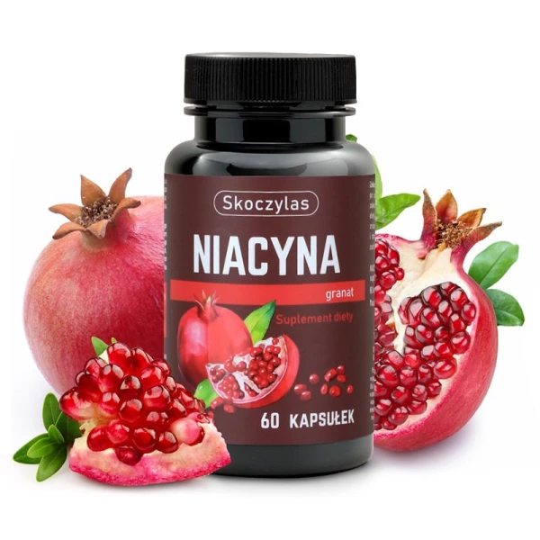 Skoczylas Niacyna z Granatem, 60 kapsułek