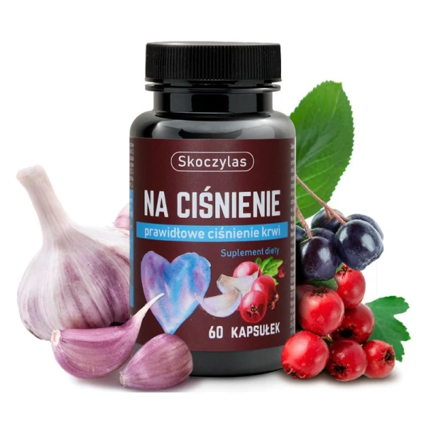 Skoczylas Na ciśnienie, potas, aronia, L-leucyna, 60 kapsułek