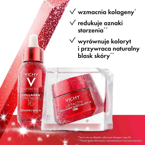Zestaw Vichy Liftactiv Collagen Specialist 16, krem na dzień, 50 ml + serum, 30 ml