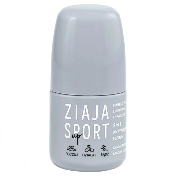Zestaw Ziaja Sport Up, balsam do ciała i odżywka do włosów 2w1, 200 ml + szampon i żel pod prysznic 2w1, 200 ml + krem do rąk i stóp, 100 ml + antyperspirant i serum 2w1, 60 ml