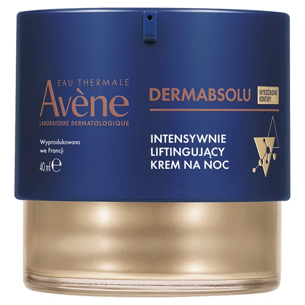 Zestaw Avene Dermabsolu na noc, intensywnie liftingujący krem na noc, 40 ml + krem wypełniający kontur oka, 15 ml