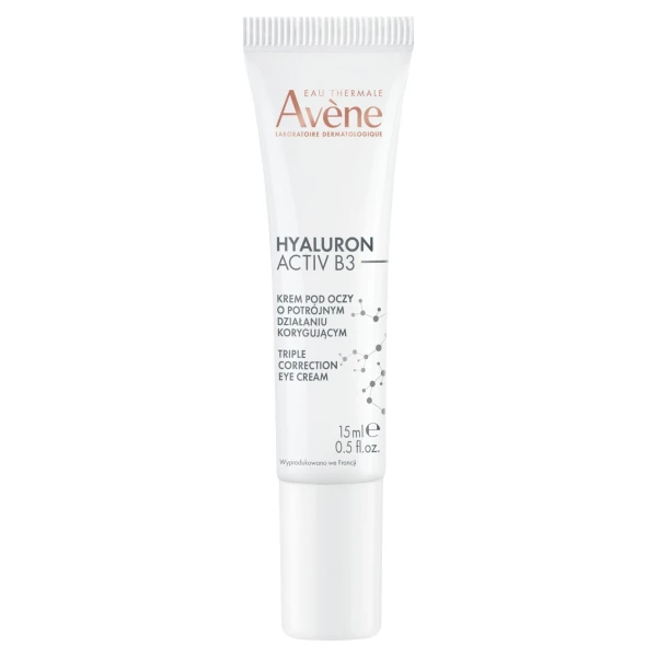 Zestaw Avene Hyaluron Activ B3 na dzień, krem odbudowujący komórki, 50 ml + krem pod oczy o potrójnym działaniu korygującym, 15 ml