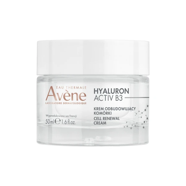 Zestaw Avene Hyaluron Activ B3 na dzień, krem odbudowujący komórki, 50 ml + krem pod oczy o potrójnym działaniu korygującym, 15 ml