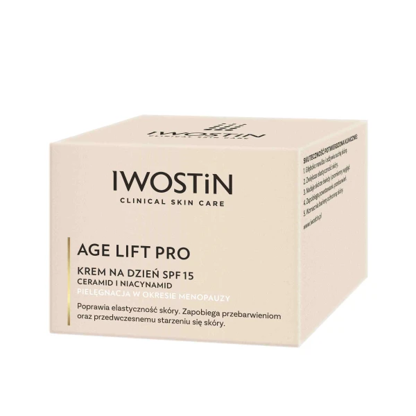 Zestaw Iwostin Age Lift Pro, krem na dzień, SPF 15, 50 ml + krem na noc, 50 ml + kosmetyczka gratis