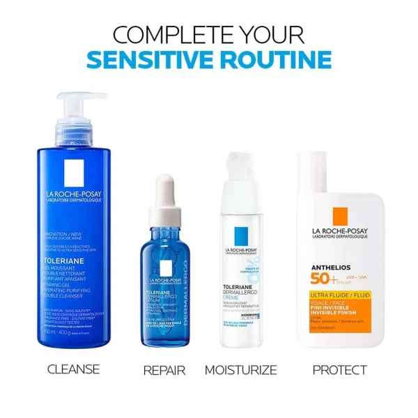 La Roche-Posay Toleriane Ultra Dermallergo, kojące serum nawilżające, skóra wrażliwa i skłonna do alergii, 30 ml