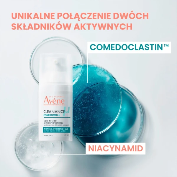 Avene Cleanance ComedoMed, intensywny krem-żel przeciw niedoskonałościom, 30 ml
