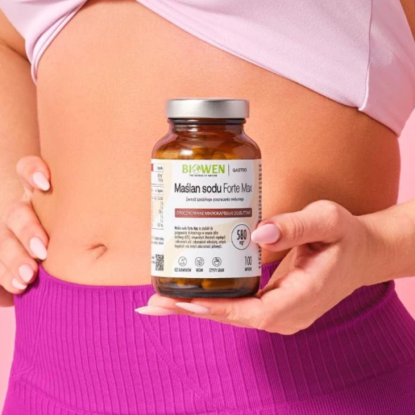 Biowen Maślan Sodu Forte Max 580 mg, 100 kapsułek dojelitowych