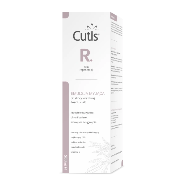 Cutis R (dawniej Mini), emulsja micelarna do mycia ciała i włosów, od pierwszych dni życia, 200 ml