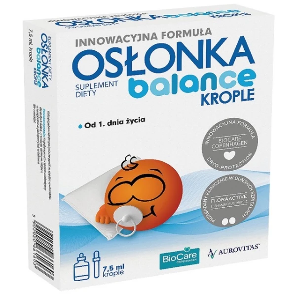 Osłonka Balance, krople dla dzieci od urodzenia, 7,5 ml