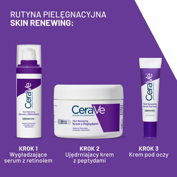 CeraVe Skin Renewing, krem do twarzy z peptydami, 48 g