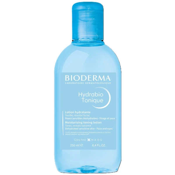 Zestaw Bioderma Hydrabio, nawilżający krem do twarzy, 50 ml + tonik nawilżający, 250 ml + nawilżający płyn micelarny, 250 ml