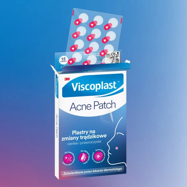 Viscoplast Acne Patch, plastry na zmiany trądzikowe, 15 sztuk