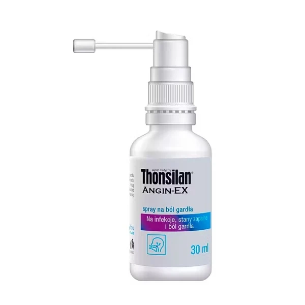 Thonsilan Angin-EX, spray na ból gardła, 30 ml