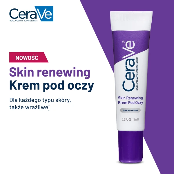 CeraVe Skin Renewing, krem pod oczy, 14 ml