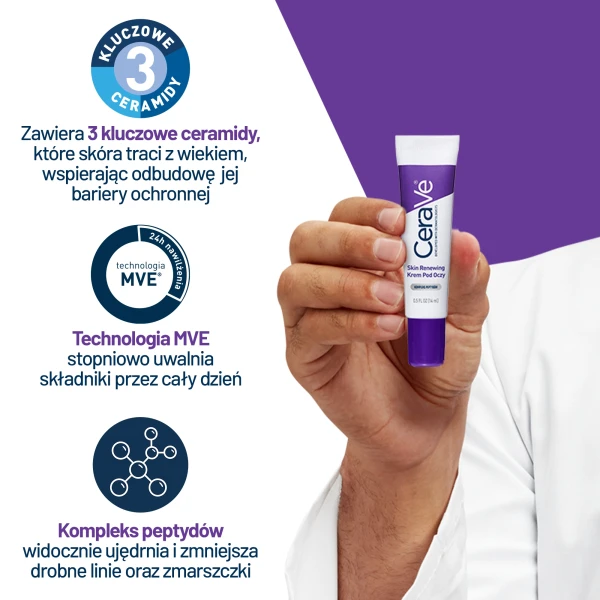 CeraVe Skin Renewing, krem pod oczy, 14 ml