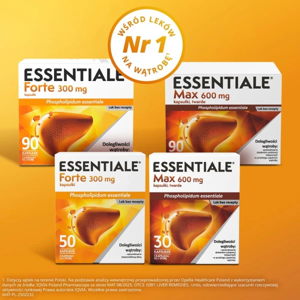 Essentiale Max 600 mg, 90 kapsułek