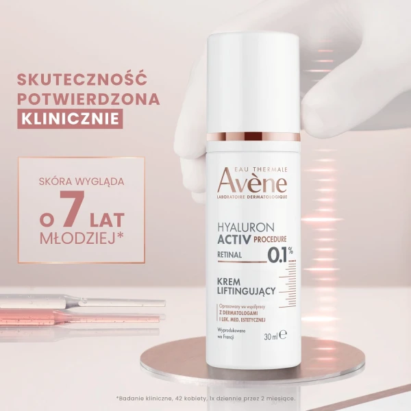 Avene Hyaluron Activ Procedure, krem liftingujący z retinalem i kwasem hialuronowym, 30 ml