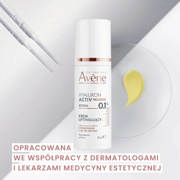 Avene Hyaluron Activ Procedure, krem liftingujący z retinalem i kwasem hialuronowym, 30 ml