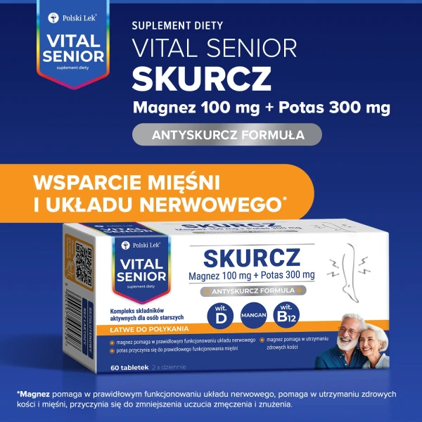 Vital Senior Skurcz, 60 tabletek