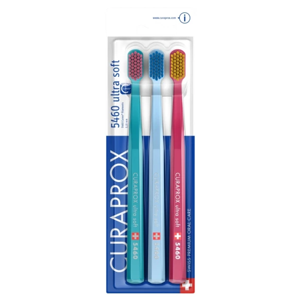 Curaprox, szczoteczka do zębów CS 5460, Ultra Soft, 3 sztuki