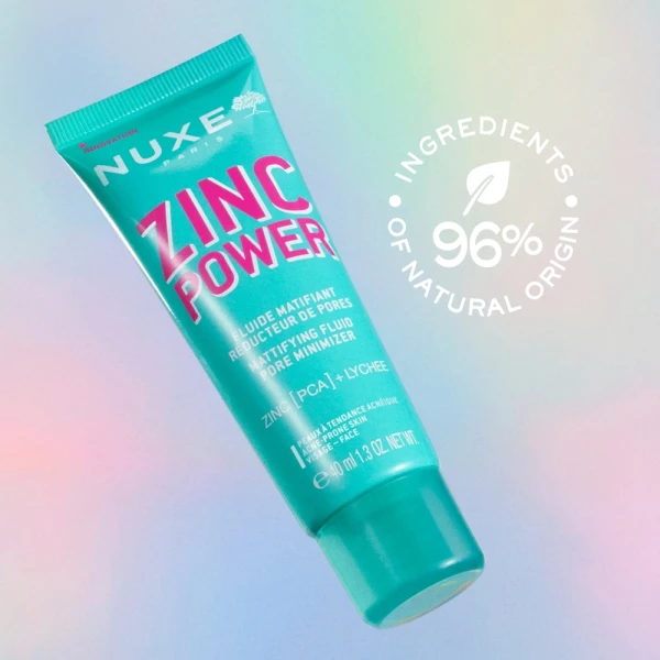 Nuxe Zinc Power, matujący fluid zmniejszający pory, 40 ml