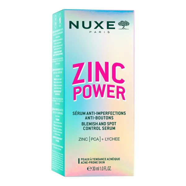 Nuxe Zinc Power, serum przeciw niedoskonałościom i wypryskom, 30 ml