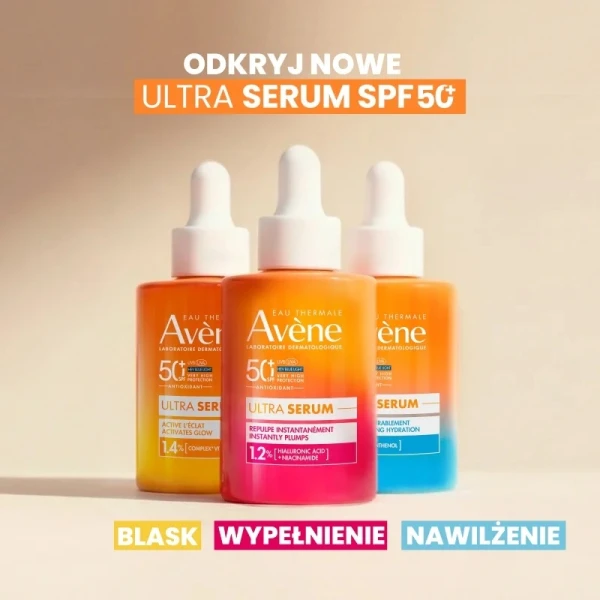 Avène Ultra Serum, serum nawilżające z bardzo wysoką ochroną SPF 50+, 30 ml