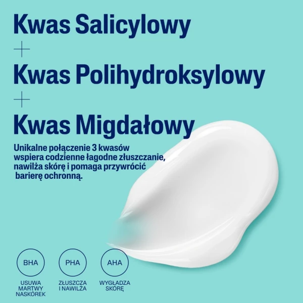 Cetaphil SA, łagodny balsam złuszczający z kwasem salicylowym, do twarzy i ciała, 236 ml