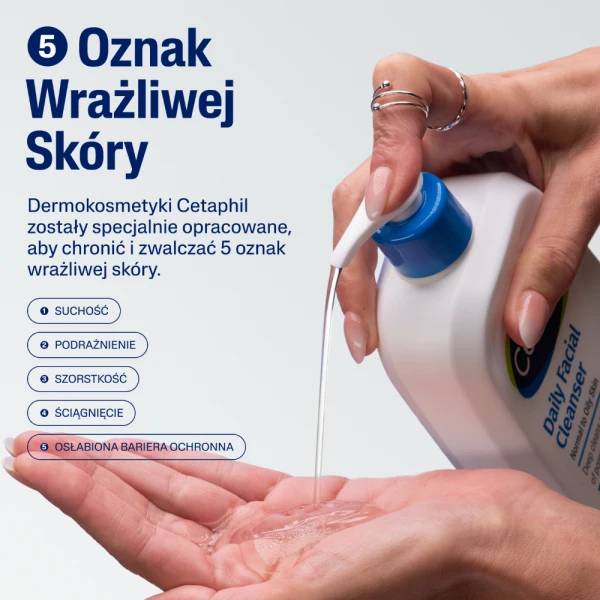Cetaphil Oily Skin Cleanser, łagodny żel oczyszczający do skóry tłustej, mieszanej i wrażliwej, 236 ml